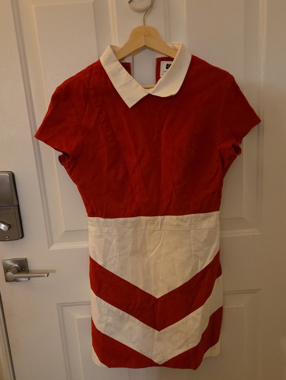 Marmalade Shop Red and White Retro Collared Dress